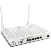 Draytek Vigor 2865ax, Wi-Fi 6 (802.11ax), Dual-Band (2,4 GHz/5 GHz), Ethernet/LAN, ADSL2, Weiß, Tabletop-Router