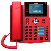 Fanvil X5U-R, IP-Telefon, Schwarz, Rot, Kabelgebundenes Mobilteil, 16 Zeilen, 8,89 cm (3.5"), 480 x 320 Pixel