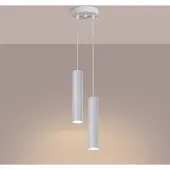 Sollux Pendelleuchte LAGOS 2P weiß 2xGU10 10W Stahl 118x15x15cm