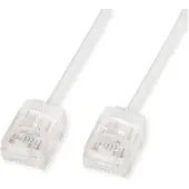 Roline UTP DataCenter Patchkabel Cat.6A (Class EA), LSOH, slim, extra kurzer Stecker, weiß, 5 m