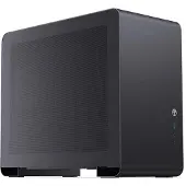 Jonsbo U4 Mini, Mini Tower, PC, Schwarz, ITX, Mini-ATX, Netz, Stahl, Gaming