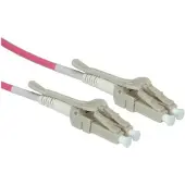 Roline LWL-Kabel 50/125µm OM4, LC/LC, LSOH, Low-Loss, Data Center, violett, 1 m