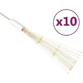 vidaXL Feuerwerkslichter 10 Stk. Weihnachtsdeko Warmweiß 20cm 1400LEDs