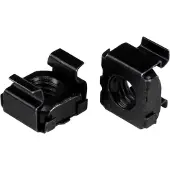 StarTech.com .com 50er-Pack M6 Käfigmuttern und Werkzeug für 19 und 10 Zoll Serverracks, Netzwerkschränke und Gehäuse, Schwarz, TAA, Käfigmutter, Stahl, Schwarz, M6, CE, TAA, REACH, 215,5 g