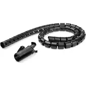StarTech.com .com CMSCOILED2 Schwarz 25mm 2.5m Flexible dehnbare Spiralkabel Mantel
