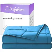 Nivion Gewichtsdecke für Erwachsene aus 100% Baumwolle, Edition "Blau" - 7 KG / 135x200cm - Gewichtete Decke