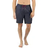 Riverso Badehose Herren RIVDavid Regular Fit - Navy-Cherry Red - L