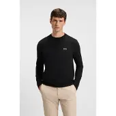 BOSS T-Shirt aus Stretch-Baumwolle mit Kontrast-Logo Grösse S