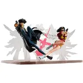 Megahouse Cowboy Bebop PVC-Figuren im Maßstab 1/8: Spike Spiegel & Faye Valentine (1. GIG), 20 cm