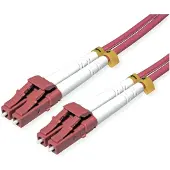 Roline LWL-Kabel 50/125µm OM4, LC/LC, stahlarmiert, LSOH, violett, 2 m