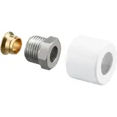 Oventrop OV Klemmringverschraubungs-Set für Baureihe E 1/2Zollx15mm, weiss