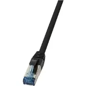 Logilink CQ6125S, 30 m, Cat6a, S/FTP (S-STP), RJ-45, RJ-45, Schwarz