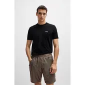 BOSS GREEN "Tee Regular Fit" Stretch Jersey Cotton, Logo on Chest, Rundhals