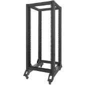 Lanberg OR01-6827-B, Freistehendes Gestell, 27U, 600 kg, 26 kg, Schwarz