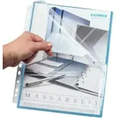 Eichner Dehnfaltentasche DIN A4 aus PVC, oben offen, seitlich halb-offen, Grün, Verpackungseinheit: 1 P/10