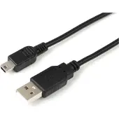 Microconnect USBAMB51, 1 m, USB A, Mini-USB B, USB 2.0, Schwarz