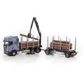 Emek Scania Holz-LKW mit Anhänger
