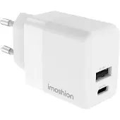 IMoshion Wandladegerät - Ladegerät - USB-C- und USB-Anschluss - Power Delivery - 20 Watt - Weiß