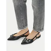 Tamaris Damen Pumps Leder mit Schnallen 1-29410-46, Größe:40 EU, Farbe:Schwarz