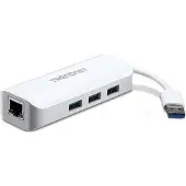 Trendnet TU3-ETGH3 USB 3.0 zu Gigabit Adapter + USB Hub