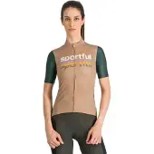 Sportful - Women's Supergiara Logo 2 Jersey - Radtrikot Gr S beige