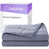 Nivion Gewichtsdecke für Erwachsene aus 100% Baumwolle, Edition"Grau" - 6 KG / 135x200cm - Gewichtete Decke