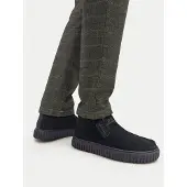 Clarks Torhill Hi Wildlederschuhe, Schwarz 42.5 EU