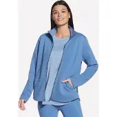 SKECHERS Trainingsjacke "Womens Jacket" mit Reißverschluss, aus elastischem Jersey-Material