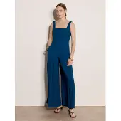 Apricot Jumpsuit "Jumpsuit aus Crêpe" mit weitem Bein