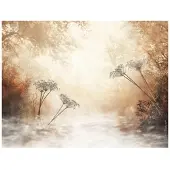 WALLARENA FOTOTAPETE Wald Boho Beige Nature 250x175