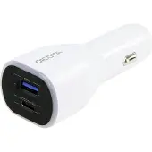 Dicota Universal PRO - Auto-Netzteil - 100 Watt - 5 A - QC 3.0 - 2 Ausgabeanschlussstellen (USB Typ A, 24 pin USB-C) - auf Kabel: USB-C - weiß