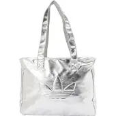 Adidas Originals Handtasche Shopper Metallic Pu Bag KR1566 Silberfarben