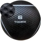 Toorx Fitness Medicine Ball Schwarz/Grau 6 kg