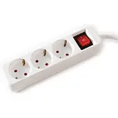 Value 3-fach Steckdosenleiste mit Schalter, weiß, 1,5 m