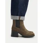 Timberland Stiefeletten Bellevaux Mid Chelsea Boot Suede Damen Coffee / Black-Schuhgröße 37,5