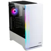 Zalman S5 WHITE, Midi Tower, PC, Weiß, ATX, micro ATX, Mini-ITX, Kunststoff, Stahl, Gehärtetes Glas, Blau, Grün, Rot