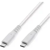 Value USB 3.2 Gen 2 kompatibles Kabel, USB C-C, ST/ST, 4K UHD-1, 10Gbit/s, Emark, 60W, weiß, 5 m