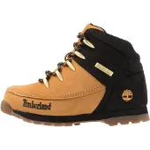 Timberland Unisex für Kinder. TB0A1NL42311 Euro Sprint Halbhohe Schnürstiefel aus Leder schwarz und gelb (23), Wohnung, Schnürsenkel, Lässig
