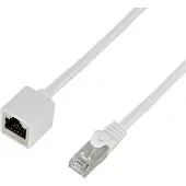 Logilink Patchkabelverlängerung Premium, Cat.6A, S/FTP, weiss, 10 m