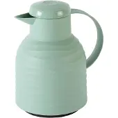 EMSA Isolierkanne "Samba Wave", 1 l, Made in Germany, 12h warm/24h kalt, Quick-Press-Deckel, Glaskolben