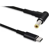 Microconnect USBC-DC-5A-12V, USB C, 5.5 x 2.5 mm, 1,2 m, Schwarz