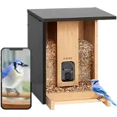 Birdfy Bambus Intelligentes Vogelhaus – Solarbetrieben mit Kamera und KI-Vogelerkennung - EPPAMBNI8402110