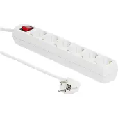 Microconnect GRU0063W, 3 m, Drinnen, Typ F, Typ F, Weiß, 6 AC-Ausgänge