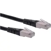 Roline Patchkabel Cat.6 (Class E) S/FTP (PiMF), schwarz, 15 m