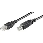 Microconnect USBAB3B-LSZH, 3 m, USB A, USB B, USB 2.0, Schwarz