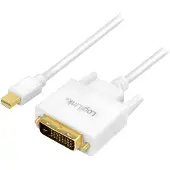 Logilink CV0138, 3 m, Mini DisplayPort, DVI, M?nnlich, M?nnlich, Gold