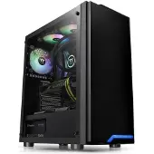 Thermaltake H100 TG Midi Tower Schwarz