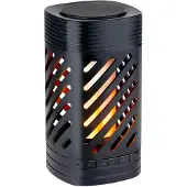 Edco Bluetooth-Lautsprecher Laterne mit RGB-Beleuchtung und Flammeneffekt