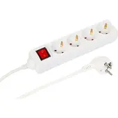 Microconnect MC-GRU0043WS, 3 m, Drinnen, Typ F, Typ F, Abgewinkelt, Weiß