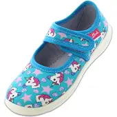 Beck Mädchen Unicorn Slipper, Türkis, 30 EU